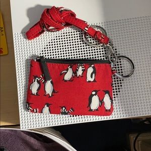 Vera Bradley coin purse and lanyard. Brand new